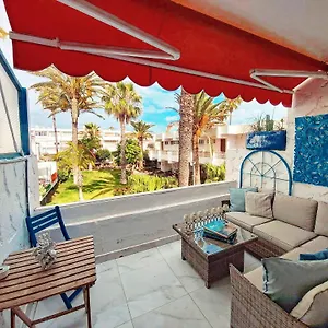  Apartment Canarian Blue Tropical Garden View & Pool